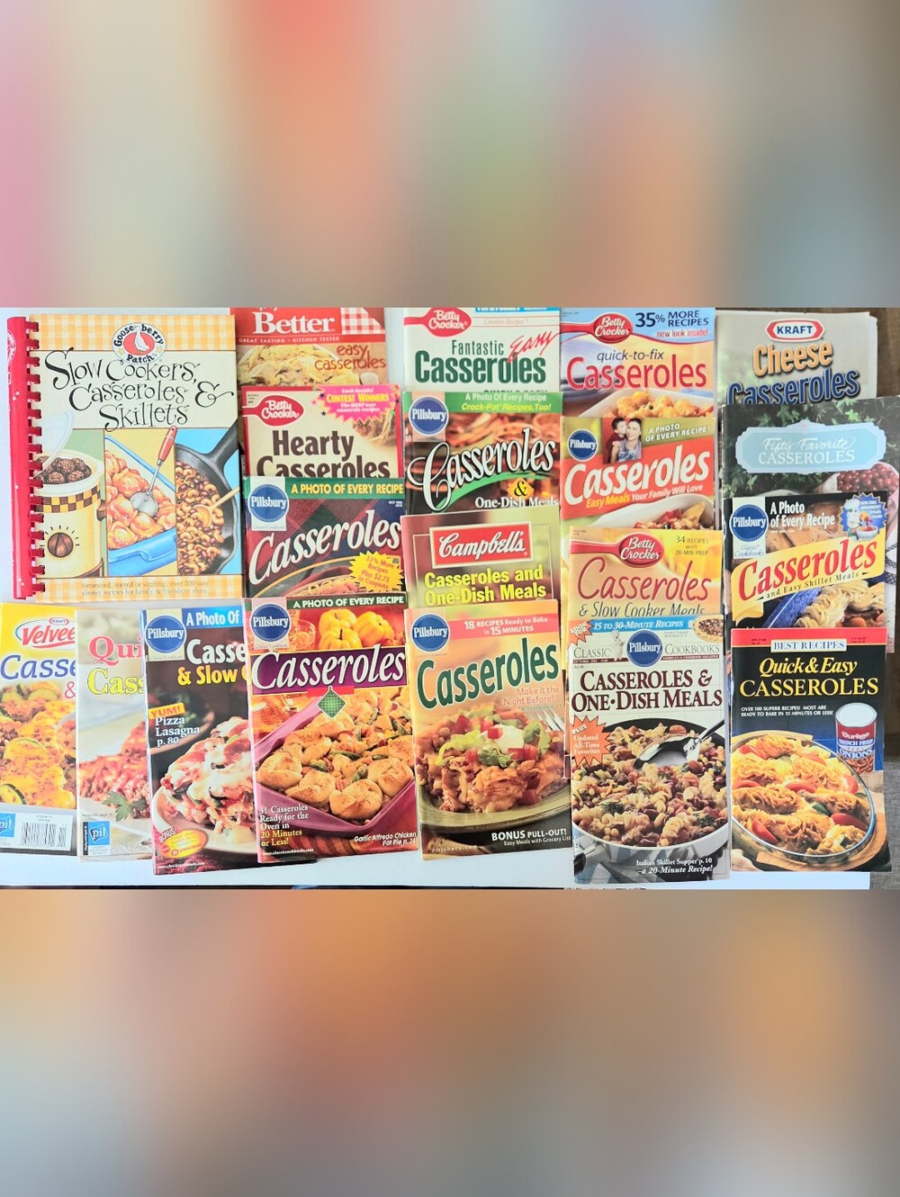 20 CASSEROLES AND ONE DISH MEALS RECIPE COOKBOOKS BOOKLETS